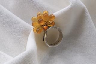G Kaplan citrine petals ring photo